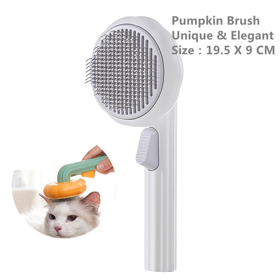 Pumpkin Pet Brush - Animal Ally Co