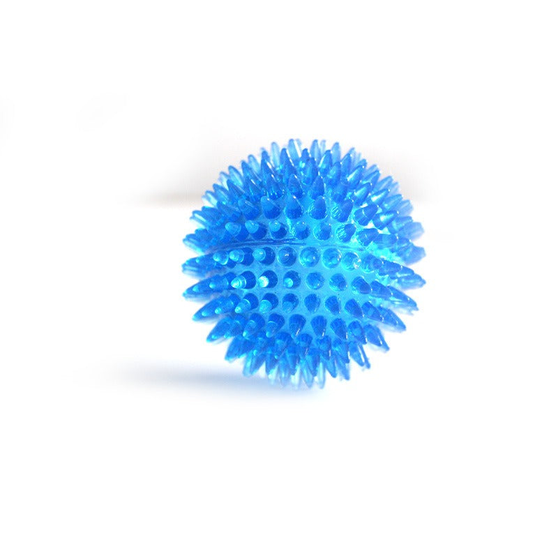 Blue Spike Ball Dog Toy - 9CM Sound Pet Teeth Grinding Toy for Medium Dogs - Animal Ally Co