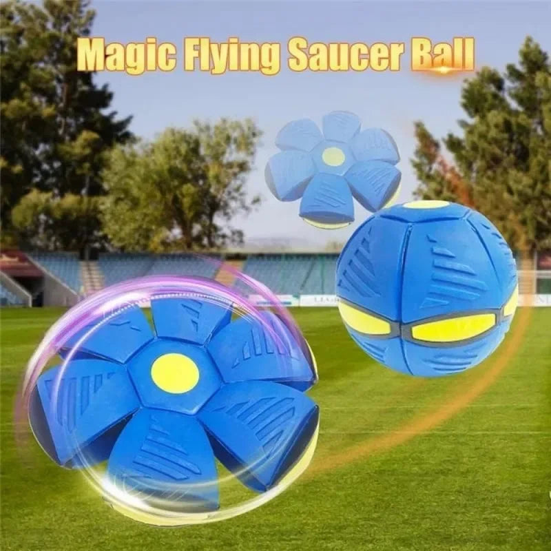 Light-Up UFO Dog Toy – Interactive Flying Saucer Ball for Fun and Exercise - Animal Ally Co