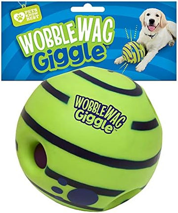 Interactive Glow Ball Dog Toy - Giggle Sounds, No Batteries Needed" - Animal Ally Co