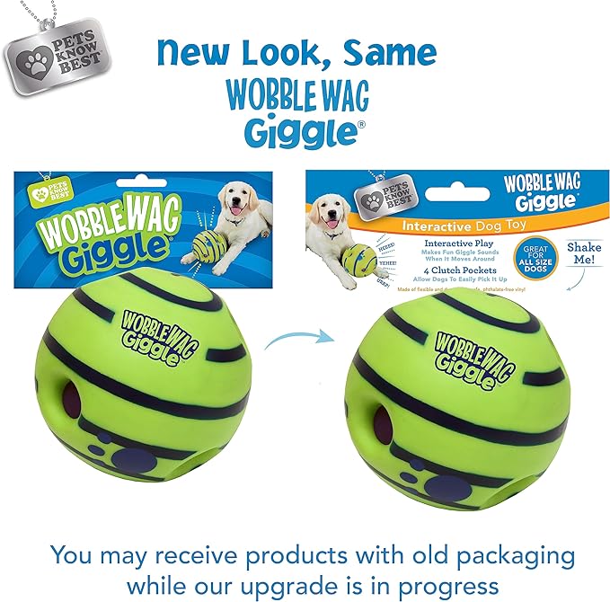 Interactive Glow Ball Dog Toy - Giggle Sounds, No Batteries Needed" - Animal Ally Co