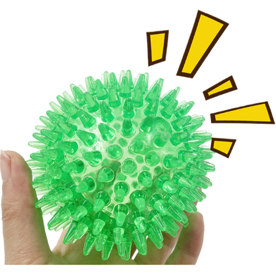 Blue Spike Ball Dog Toy - 9CM Sound Pet Teeth Grinding Toy for Medium Dogs - Animal Ally Co