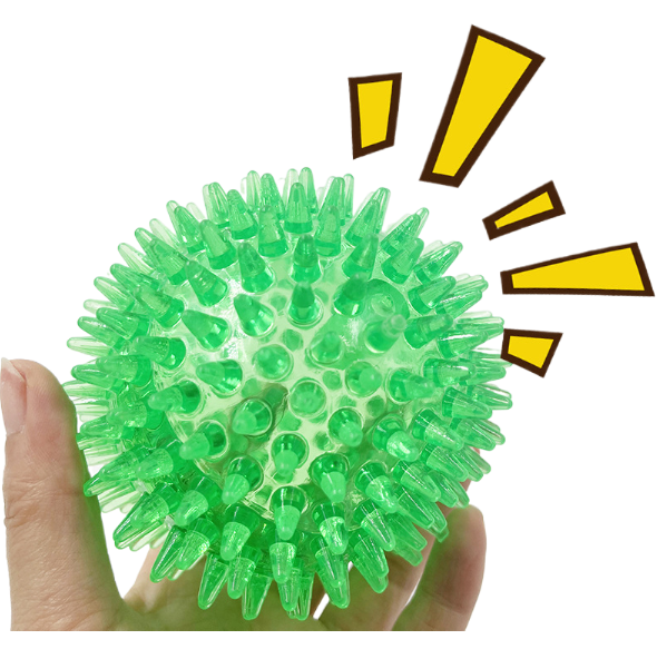 Blue Spike Ball Dog Toy - 9CM Sound Pet Teeth Grinding Toy for Medium Dogs - Animal Ally Co