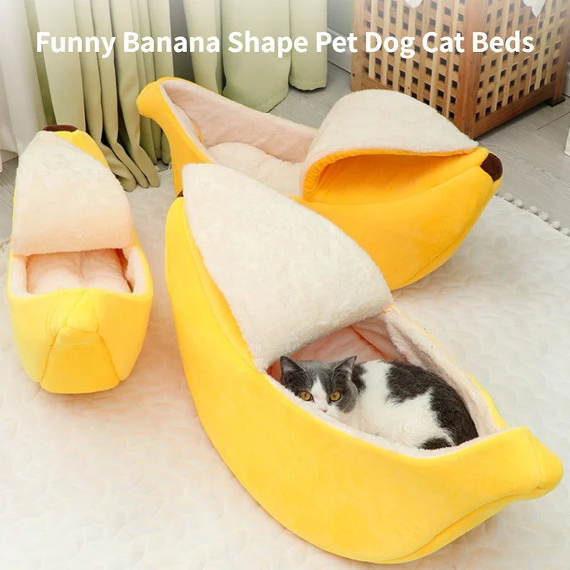 Banana cat bed - Animal Ally Co