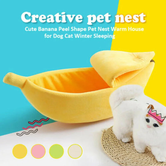 Banana cat bed - Animal Ally Co