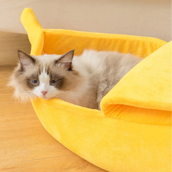 Banana cat bed - Animal Ally Co