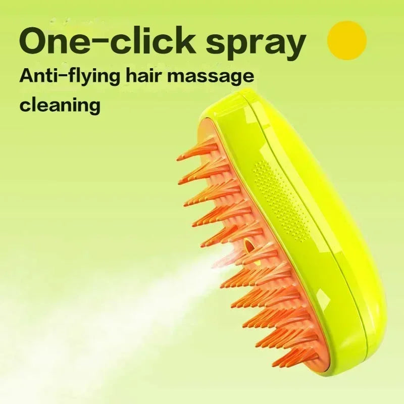 Electric Steam pet Brush Grooming Massage Comb - Animal Ally Co