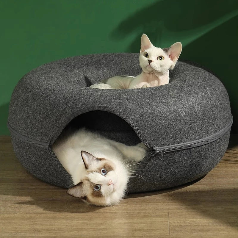 Donut Cat Bed - Animal Ally Co