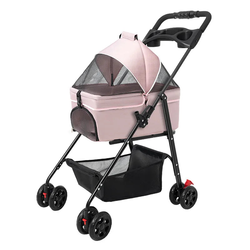 Pet Lightweight Foldable Stroller - Animal Ally Co